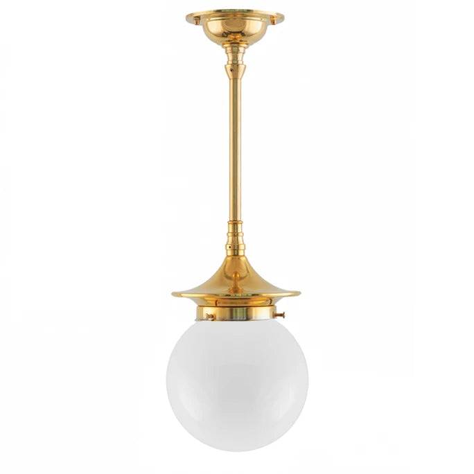Loftslampe - Dahlbergspendel 80 messing, kuppelskærm - 50 cm