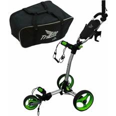 Axglo TriLite SET Grey/Green Manuell golfvagn