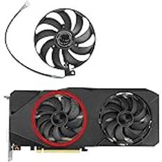 [Grafikkortsfläkt] 87 mm RTX2060S RTX2070S RTX2080S videokortsfläkt ersättning kompatibel med Dual RTX 2060 2070 2080 SUPER EVO GPU-perfektion (bladfärg: Fläkt - A)