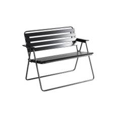 Varax RETRO 322 2-sits Bänk Utomhus Svart/Grå - Varax Trädgårdssoffa