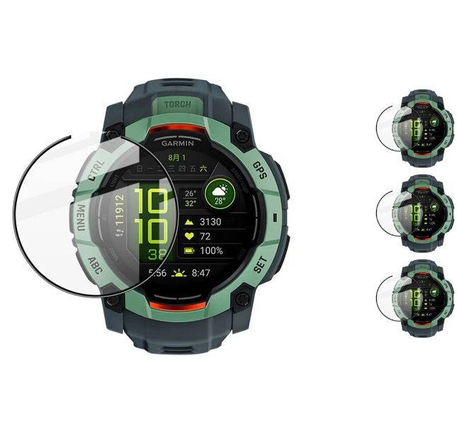 3 stk. Garmin Instinct 3 (50mm) Beskyttelsesfilm / 3D Skærmbeskyttelse