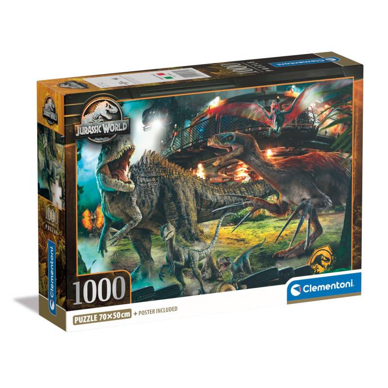 Clementoni Jurassic World 3 Puzzle 1000 Teile Erwachsene - Jurassic...