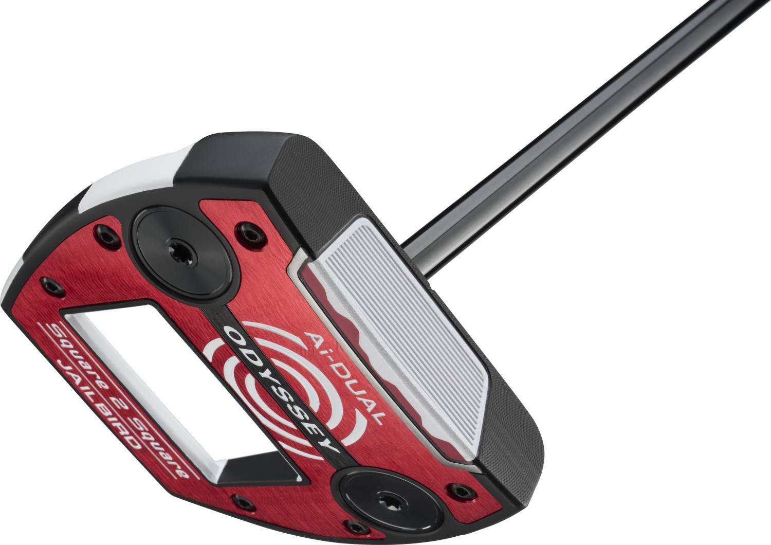 Odyssey Ai-Dual Square 2 Square Jailbird Straight Neck Putter.