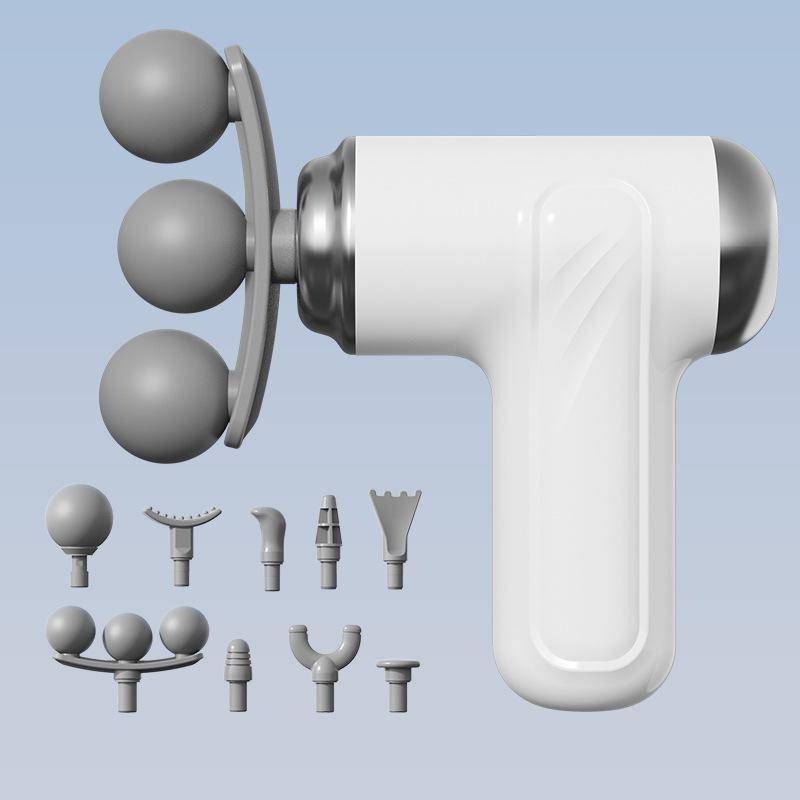 Multi head fascia gun, relaxing muscles, electric massager, exercise neck mask gun, home fitness mini fascia gun vit