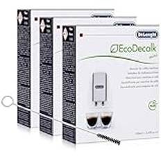 Delonghi EcoDecalk Mini Power Plus avkalkningsmedel med rengöringsborste för helautomatiska kaffemaskiner 3-pack