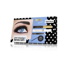 Delia Cosmetics Eyebrow Ekspert Eyebrow Kit med lysesort pomade