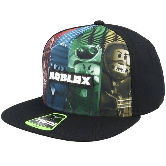 Bioworld - Multi snapback Keps - Kids Roblox Character Multi/Black Snapback @ Hatstore
