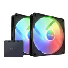 NZXT F Series F140 RGB Core - Lådfläkt - 140 mm - svart (paket om 2)