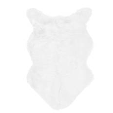 Faux Sheepskin Fur Rug Soft Carpet Area Rug for Bedroom Sofa Floor Living Room DecorWhite vit