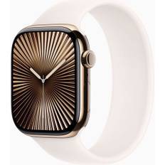 Apple Watch Series 10 Titan 46 mm (2024) | GPS + Cellular | guld | Solo Loop 10 | rosé