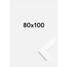 Ram Trendline Vit Akrylglas 80x100 cm