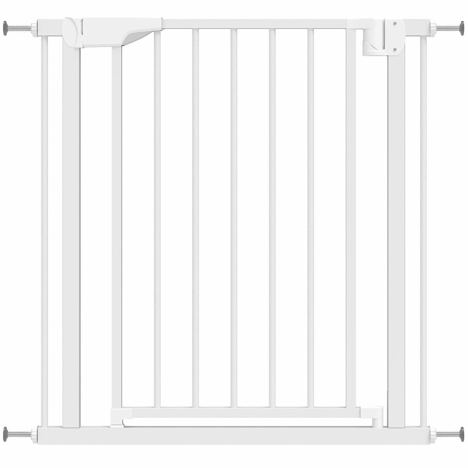 Børnesikkerhedsgitter – Ingen boremaskine, Automatisk lukning, 76-82 cm, Hvid