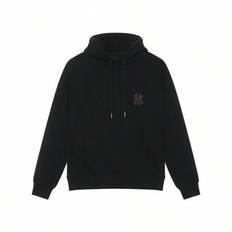 MONOGRAM Monogram Series New York Yankees stor logotyp Enfärgad Casual tidig höst Lös långärmad hoodie med stor ficka, unisex, svart (L,M,S)