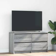 vidaXL tv-bord 100x35x54 cm konstrueret træ grå sonoma-eg