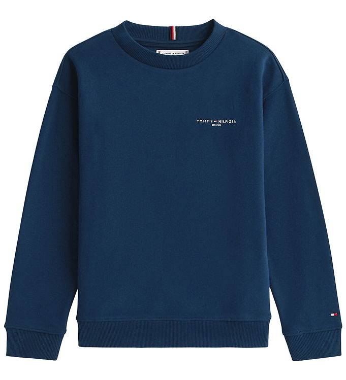 Tommy Hilfiger Sweatshirt - Mini Corp - Dark Night Navy - Tommy Hilfiger - 10 år (140) - Sweatshirt