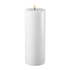 Deluxe Homeart - White LED candle D: 7,5 * H 20cm