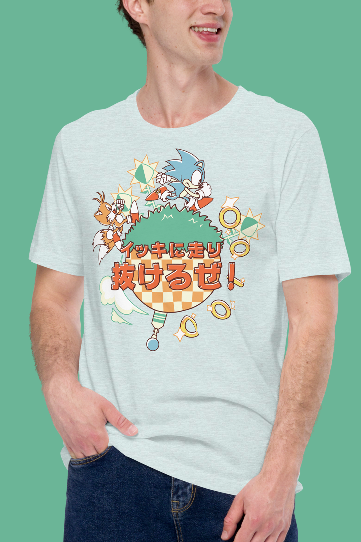 Sonic the Hedgehog: Let's Run Sonic & Tails Tee - M