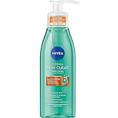 NIVEA Derma Skin Clear Wash Gel for a Visibly Enhanced Skin Image, Effective Facial Cleansing for Impure Skin with Salicylic Acid and Niacinamide (150 ml)