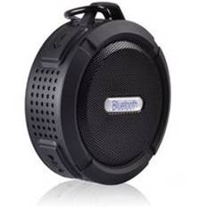 Mini bluetooth plast bärbar trådlös högtalare med samtal handsfree vattentät för dusch badrum dålig bil strand & utomhus - Svart