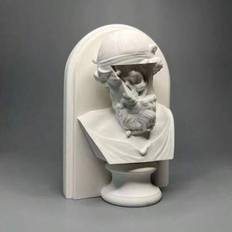 Hem & Liv/Heminredning/Heminredningstillbehör och figurer/Dekorativa figurer/Retro ornament/ Dödskalle i gips/Skulptur för heminredning/Dominerande de - Multifärgad (1 Neptunusskulptur)