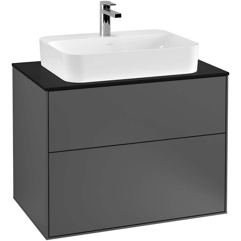 Tvättställsskåp Villeroy & Boch Finion med 2 Lådor och Bänkskiva för Ytmonterat Tvättställ