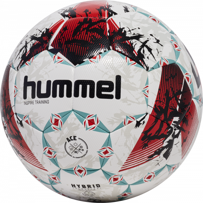 Hummel Inspire Training Fodbold - Rød & Hvid - Str. 3