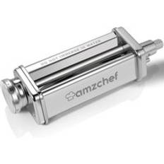 Amzchef pasta ark rullf&#xE4;ste f&#xF6;r pasta maker f&#xF6;r kitchenaid tillbeh&#xF6;r dt-a -0, 8 tjockleksinst&#xE4;llningar, rostfritt st&#xE5;l