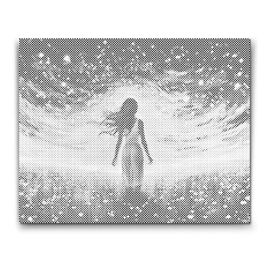 MYSTISK KVINNA UNDER STJÄRNORNA | PRICKMÅLNING - 40x50cm (16'' x 20'') / Duk - Utan ram