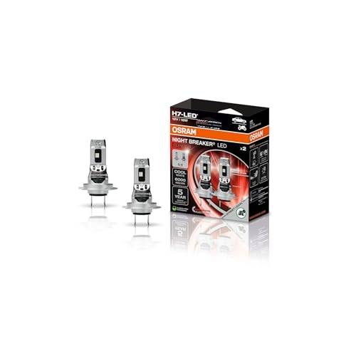 OSRAM NIGHT BREAKER LED SPEED H7, LED helljus och halvljus med gatugodkännande, 6000K, snabb installation, inga mekaniska tillbehör behövs, LEDEC02 integrerad