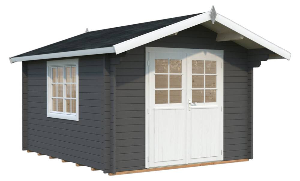 STUGA PALMAKO SALLY 10,2M² BASALTGRÅ/VIT