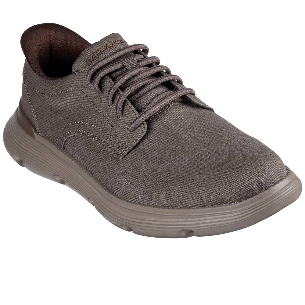 Skechers Garza Clive Mens Shoes Colour: Dark Taupe, Size: 10