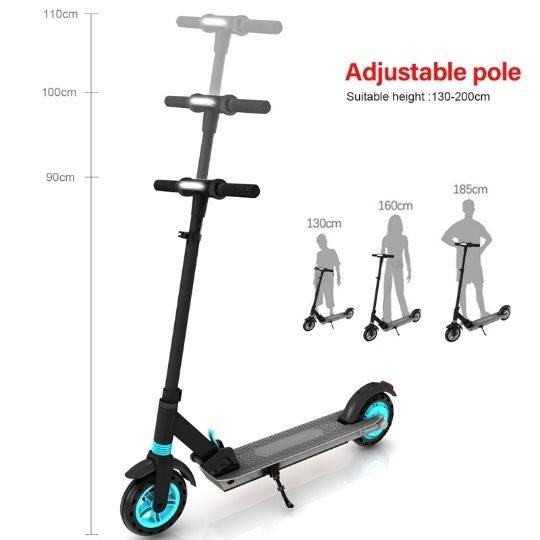 X8 Pro Electric scooter justerbar höjd och  vikbar: Green
