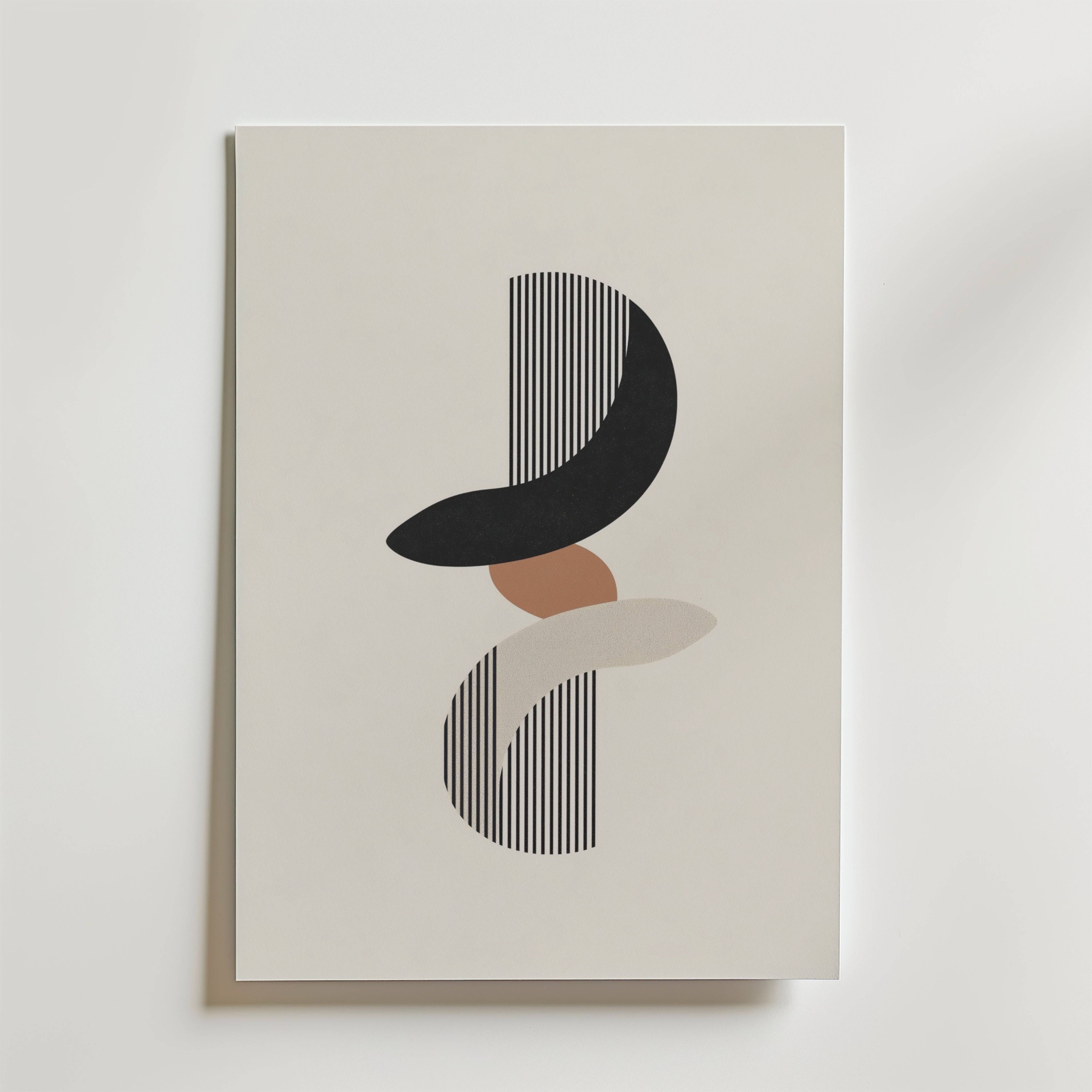 Modern Shapes Rhythm Poster - Premium Canvas 30x40 cm
