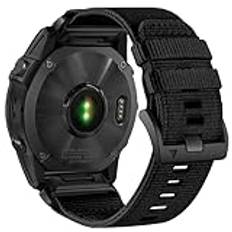 Yooside Robust klockarmband i nylon för Garmin Fenix 7X/Fenix 6X/Fenix 5X/Enduro, justerbart, vävt 26 mm-Quick Fit-sportarmband i nylon, med spänne i rostfritt stål, passar Epix Pro 51 mm, QuickFit