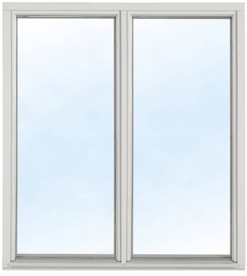 Fast fönster med bågpost - trä - 3-glas U-värde 1,1 10x10 Frostat glas Ingen spaltventil