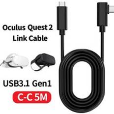 Vr kabel pc vr för quest 2 16ft 5m oculus headset och quest link virtual reality typ-c usb 3.2 gen 1 dataöverföring snabb laddning