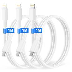 USB C Lightning Kabel 1M 3Pack [Apple MFi Zertifiziert] iPhone Ladekabel USB C iPhone Kabel Type C auf Lightning Schnellladekabel für Apple iPhone 14 Pro Max/14 Plus/13/12/11/Mini/XR/XS/X/SE/8