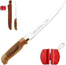 Marttiini Classic Superflex Filetier-Messer 30,6cm + Geschenkverpackung + RTX Messer-Schärfer/Filleting Knife & Sharpener Combo, extrem scharf & flexibel, für Fisch & Fleisch