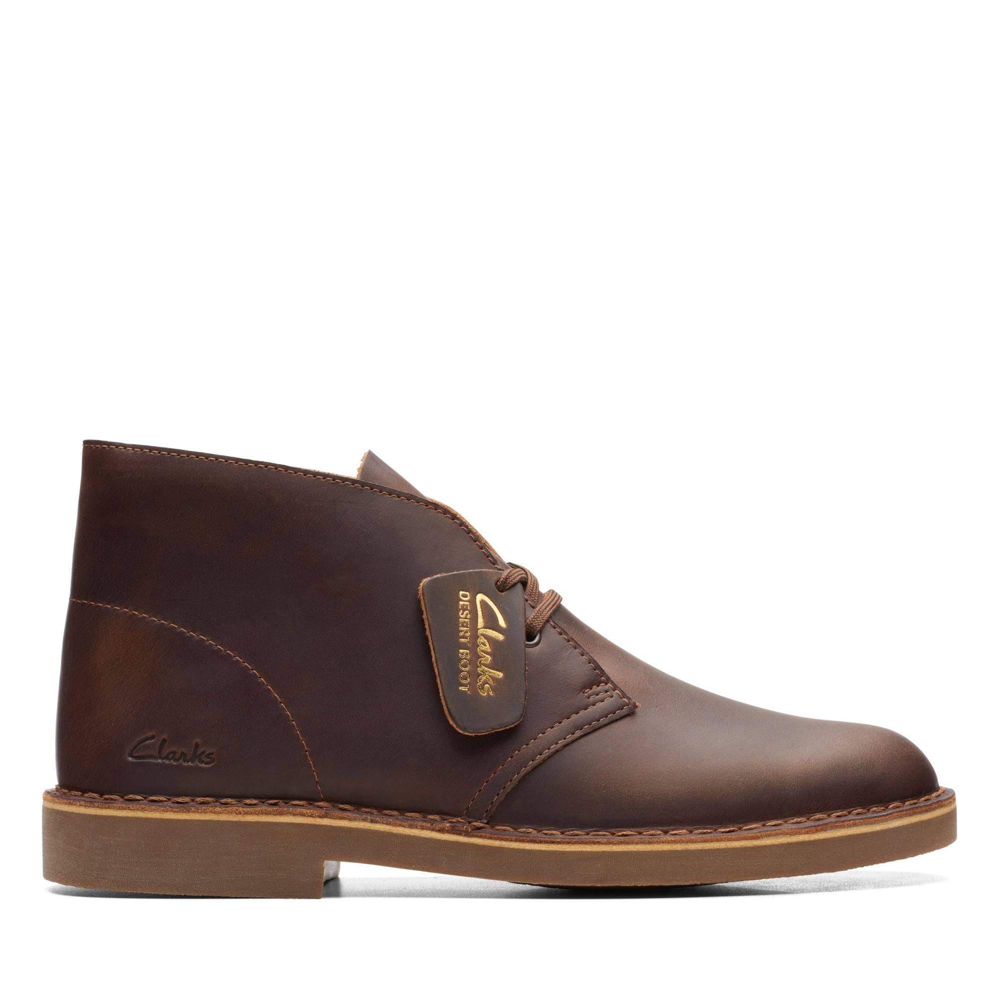 Clarks Desert Boot Evo Beeswax Leather - 46 / Brun