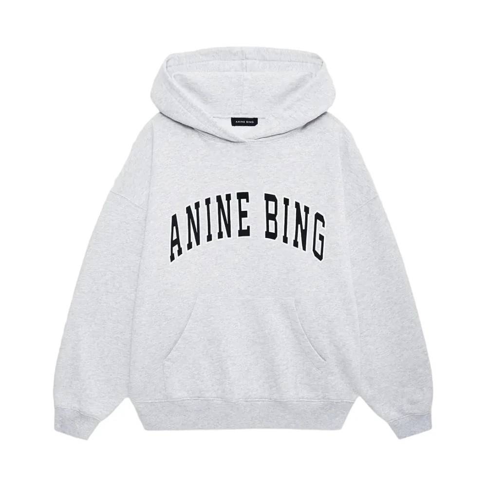 Anine Bing Harvey Hoodie - Sweatshirts - Dame - Grå - L - Bomuld