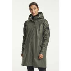 Tenson Apelviken PU Regnjakke Dame - Olive, Olive / XXL