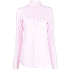 Polo Ralph Lauren - Heidi broderad skjorta - dam - bomull - S - Rosa