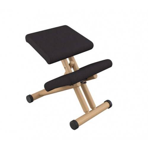 Varier Multi balans stol, sort Tonal, naturlakeret bøg, 42-63 cm.