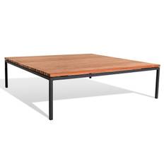 Bönan soffbord mörkgrå/teak 105x105 cm - Mörkgrå/Träfärg