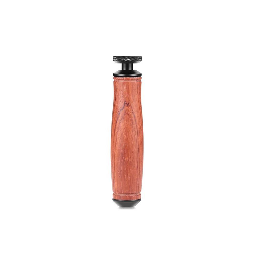 Wooden Handle Camera Grip Stabilizer Handgrip with 1/4 Inch Screw Port Universal DSLR Mirrorless Cage Side Handle B