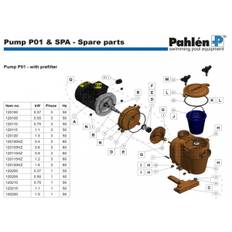 Pahlén Poolpump P01 Reservdelar