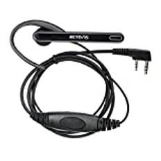Retevis EEK011 HöRlurar-Radio-HöRlurar Med Mikrofon 2-Poligt Headset Kompatibel Med Kenwood Walkie Talkies (1-Pack)