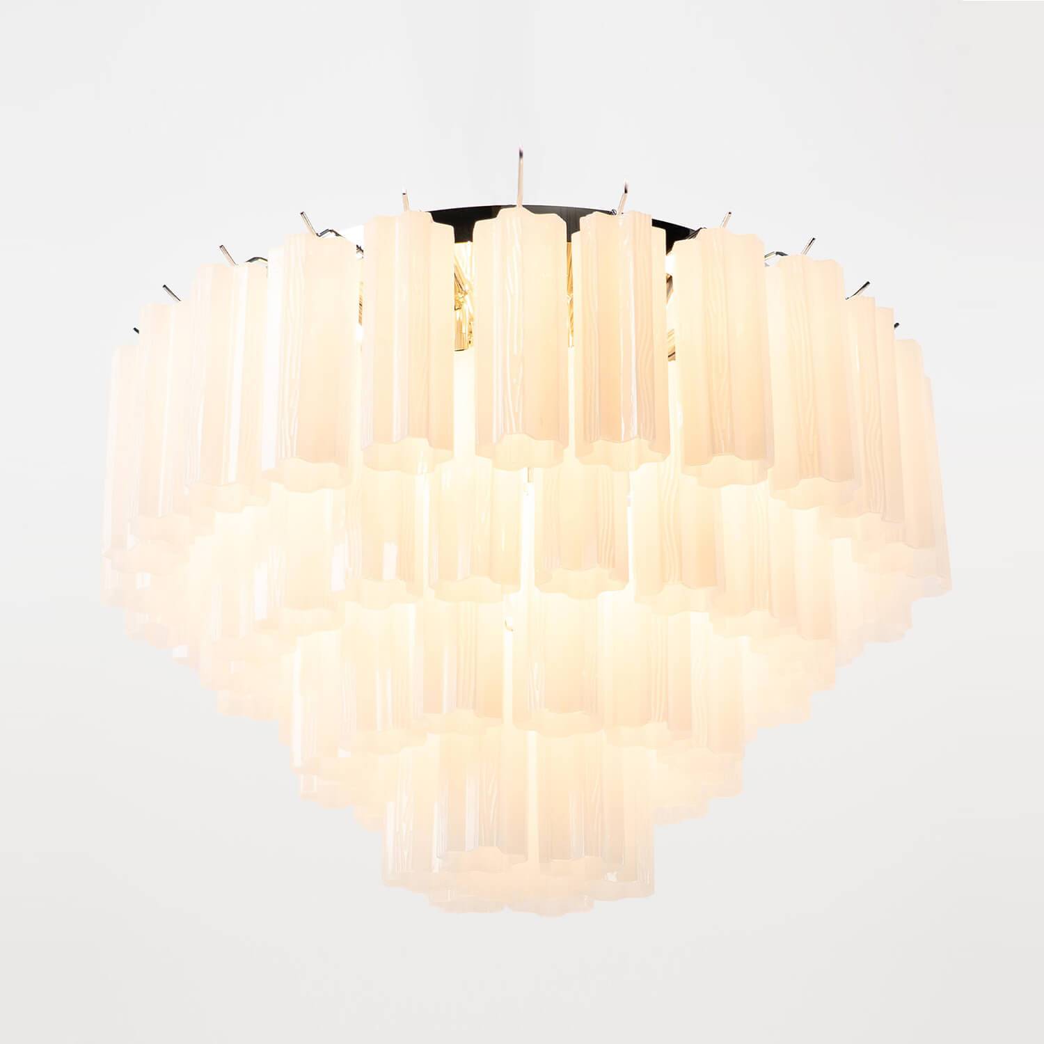 Kristallplafond Ø75cm Krom/Opal - Cagliari | Taklampa | Kristallkrona | Vesani
