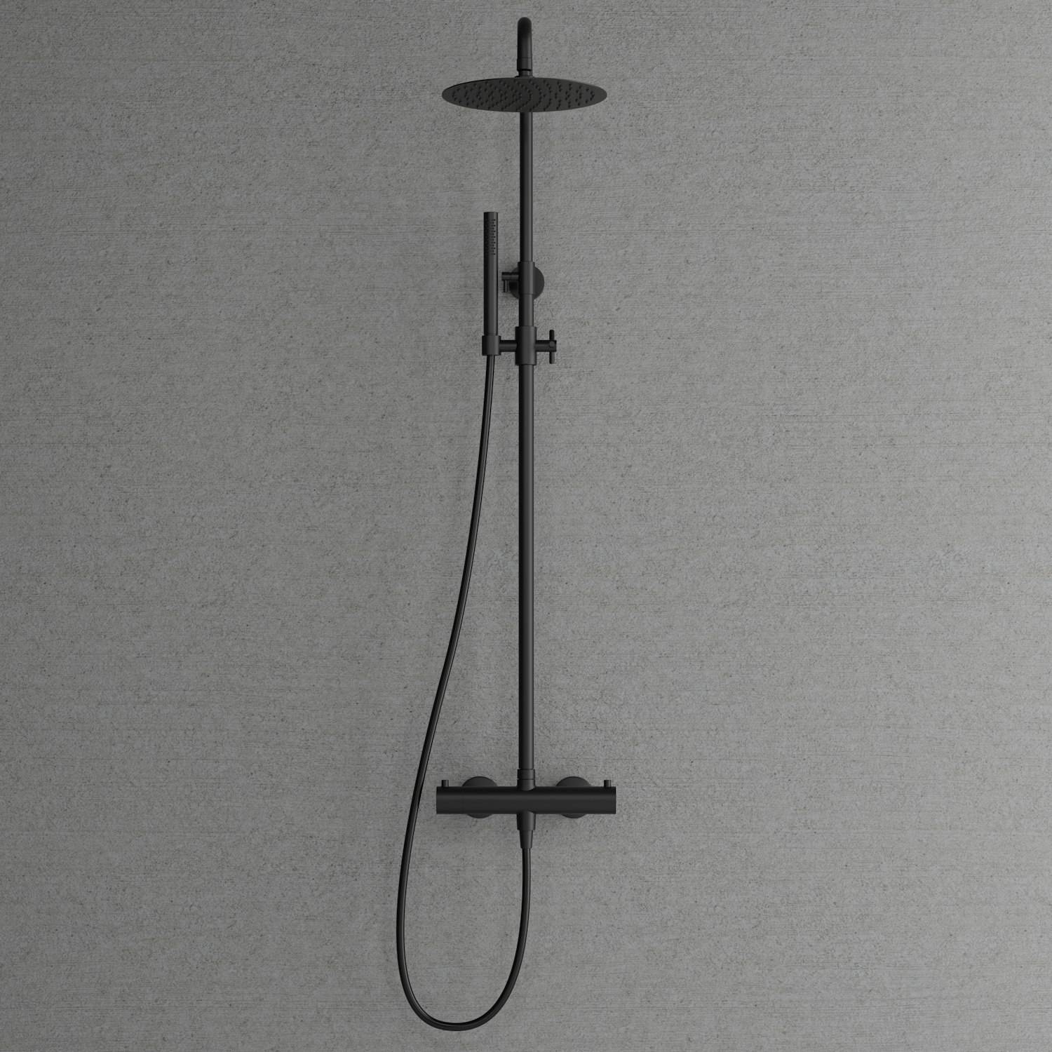 Takduschset Scandtap Steel Pleasure 2 Black