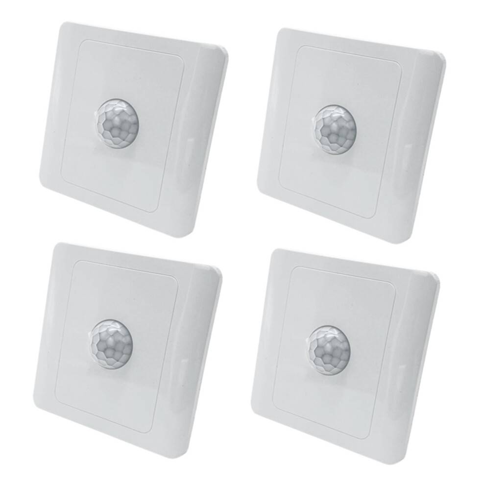 4X PIR Infrarød Bevægelsessensor Afbryder 220V Automatisk Styring LED Lampe Belysning Afbryder Smart Krop Induktionsdetektor
